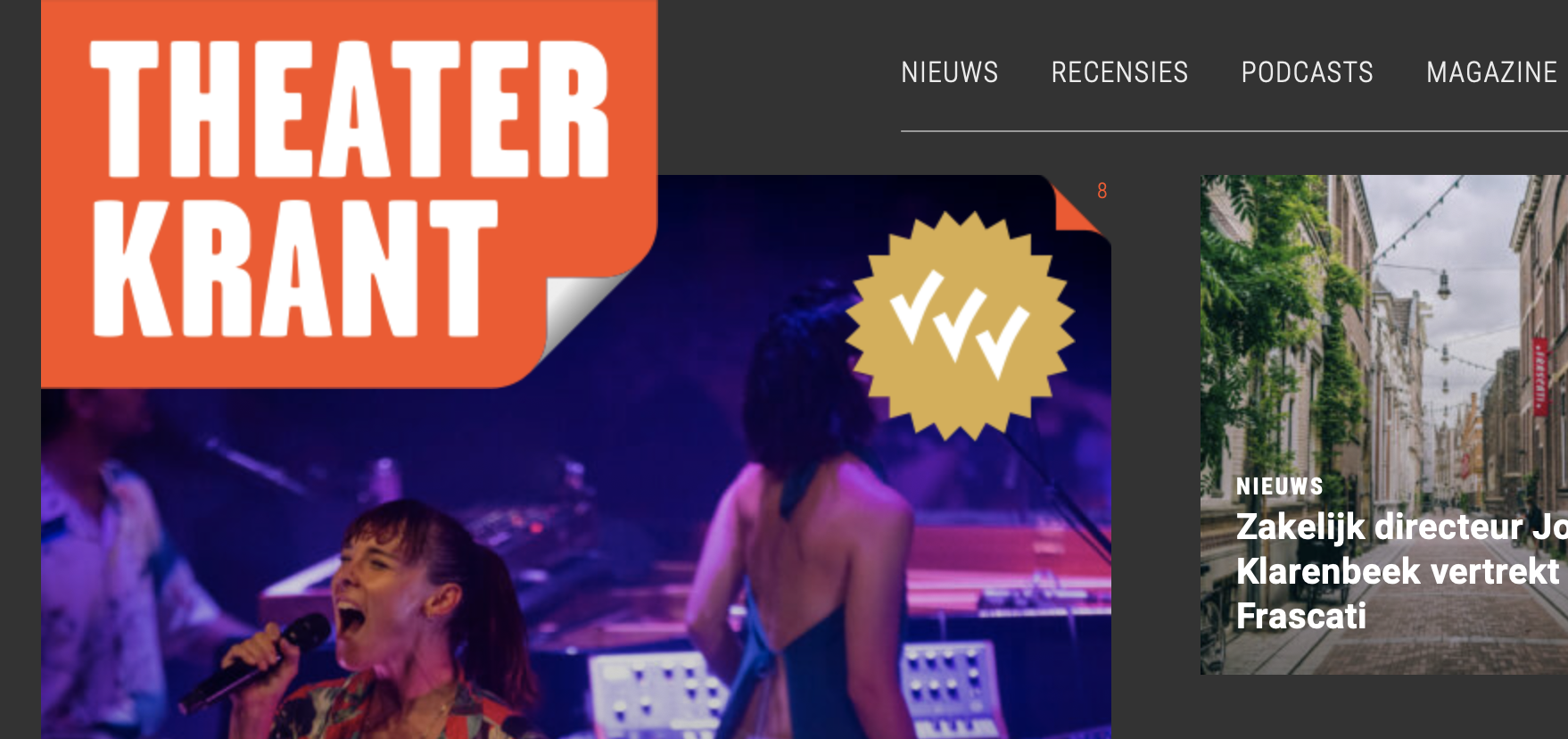 Website Theaterkrant